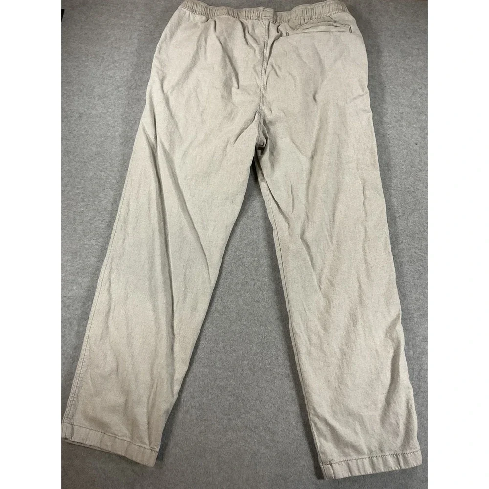Hollister Loose Fit Cotton Drawstring Pants Mens Large Gray Elastic Waist 2499